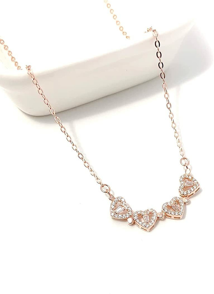 Paparazzi rose hotsell gold heart necklace