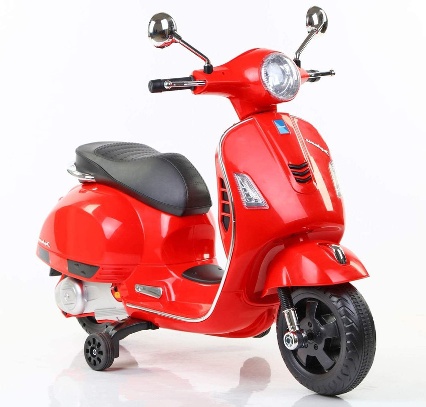 Tzoo Vespa 12v Battery Operated Rechargeable Ride On Scooter for