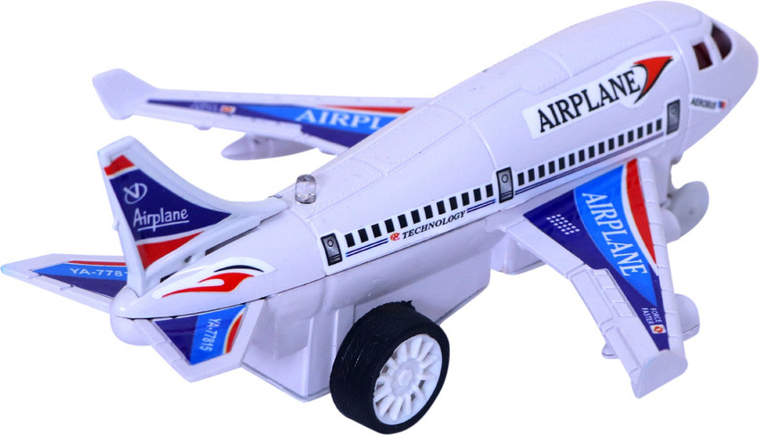 GEENIA Aeroplane 2 Channel Radio Control Running Plane Toy Colour