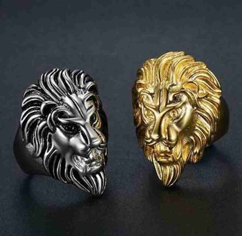 Lion head signet ring shop