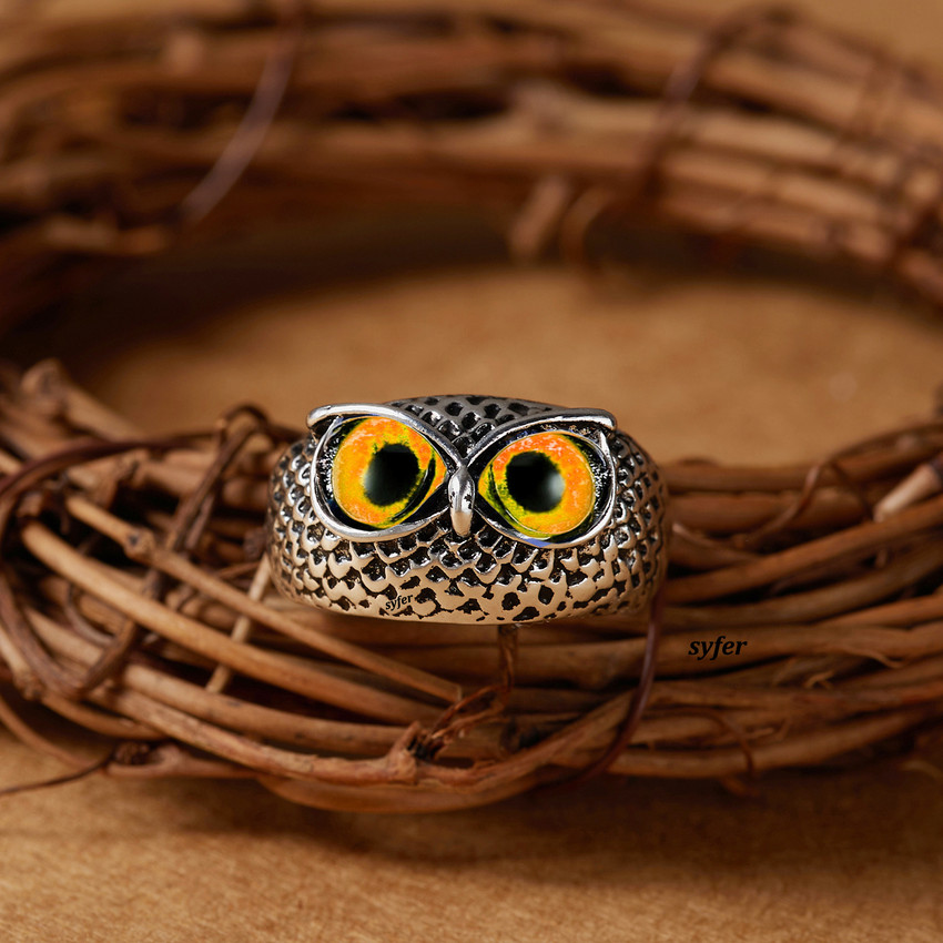 Vintage owl ring cheap