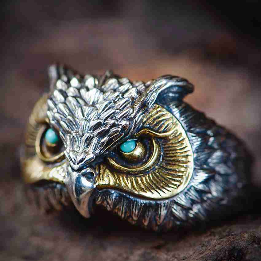 Fashion Frill Latest Ring For Boys Owl Face Vintage Rings Silver Finger Ring For Men Girls Stainless Steel Silver Plated Ring Price in India Buy Fashion Frill Latest Ring For Boys