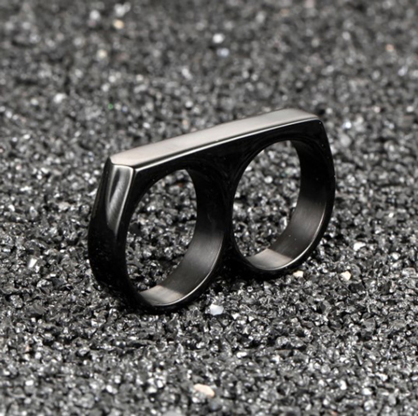 Mens double ring top