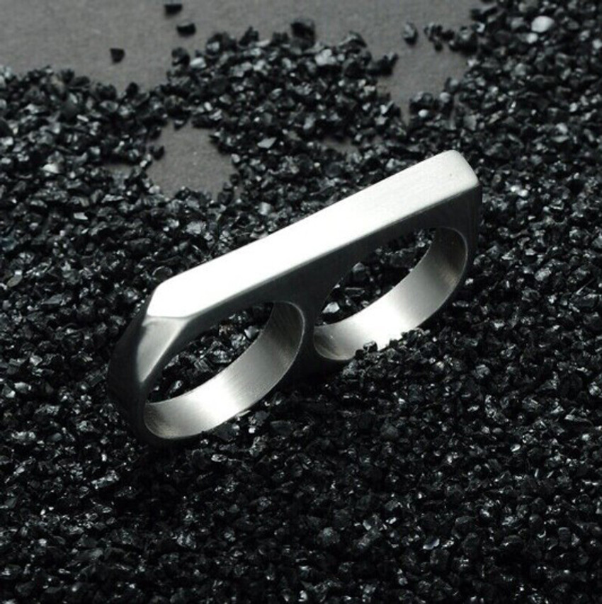 Two finger ring hip hop on sale