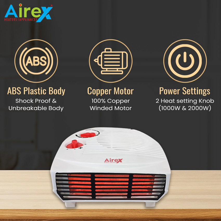 Airex 2000 Watt Heat Heat Convector Room Heater Fan Heater Blower Room  Heater With Overheat Protection System Fan Room Heater Price in India - Buy  Airex 2000 Watt Heat Heat Convector Room