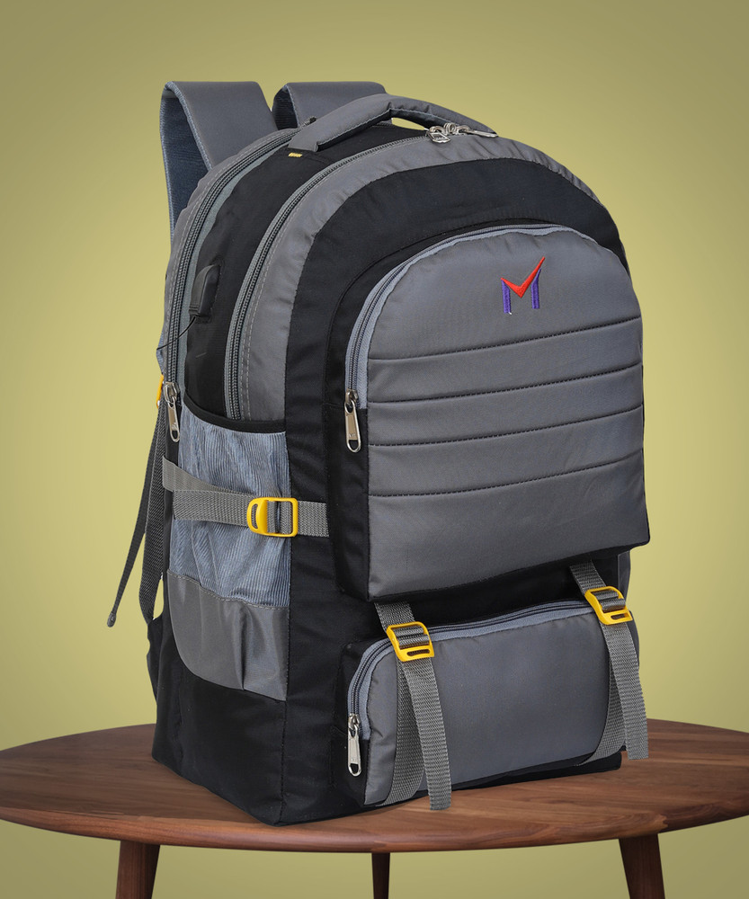 M Stylish Travel Backpack 60 L Backpack gray black Price in