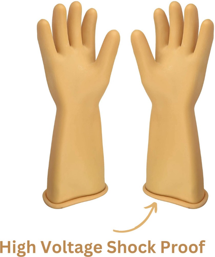 Rubber shock-proof gloves