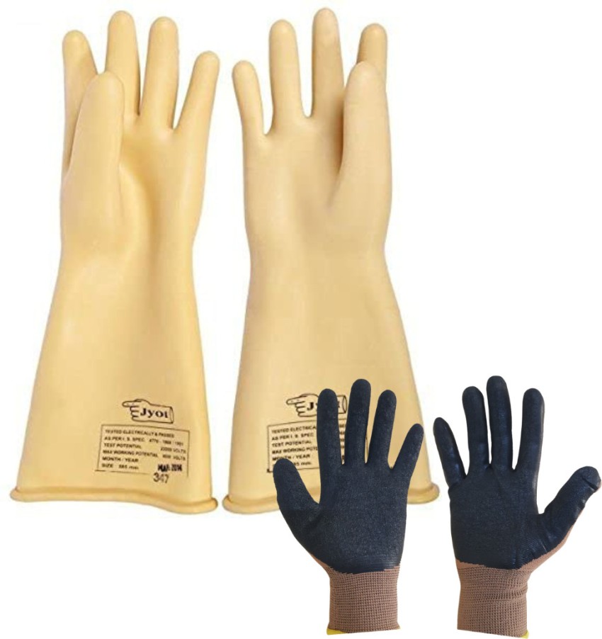 alisp Industrial 11 KV Electric Hand Gloves Shock Proof Safety