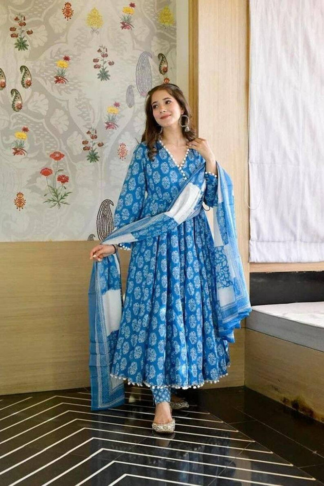Lali Creation Printed Anarkali Kurta Bottom Dupatta Set Buy Lali Creation Printed Anarkali Kurta Bottom Dupatta Set Online at Best Prices in India Flipkart