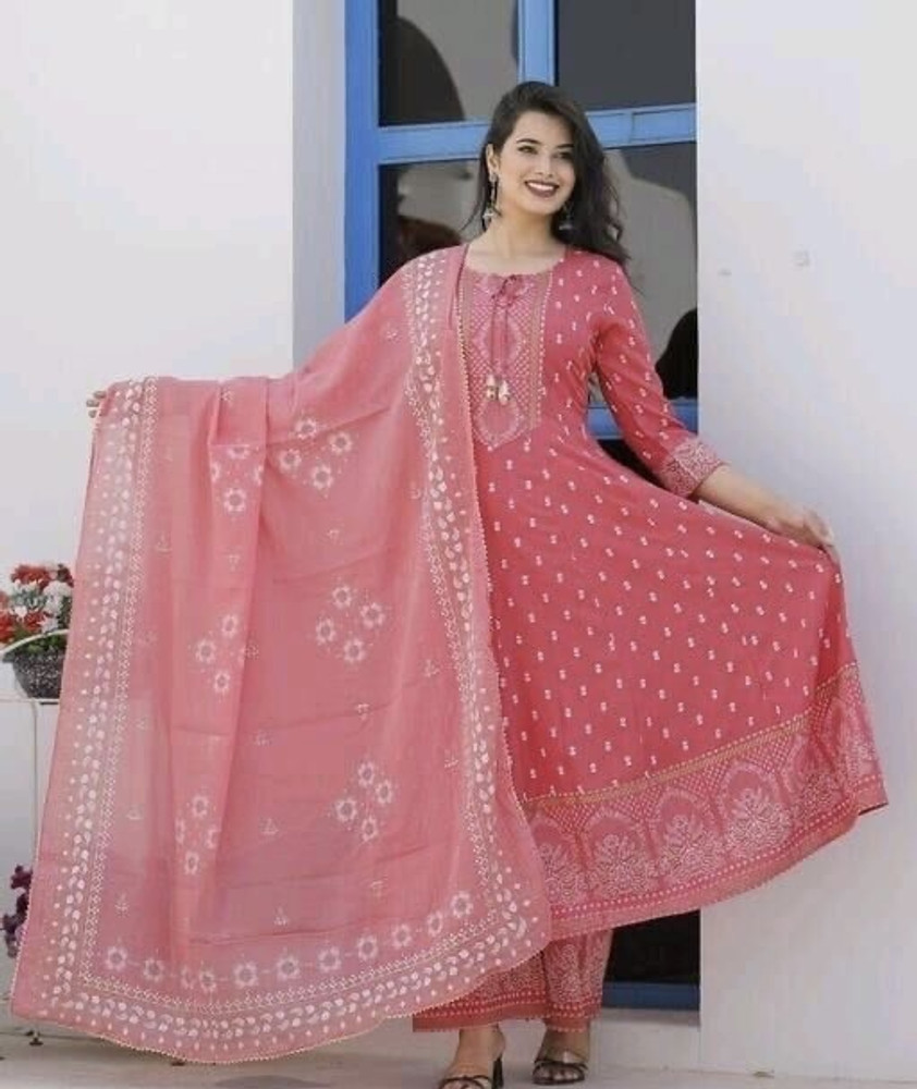 Bhagyesh Fashion Women Kurta Palazzo Dupatta Set Buy Bhagyesh