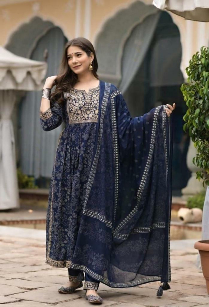RAMESTH TEXTILE Embroidered Anarkali Kurta Bottom Dupatta Set Buy RAMESTH TEXTILE Embroidered Anarkali Kurta Bottom Dupatta Set Online at Best Prices in India Flipkart