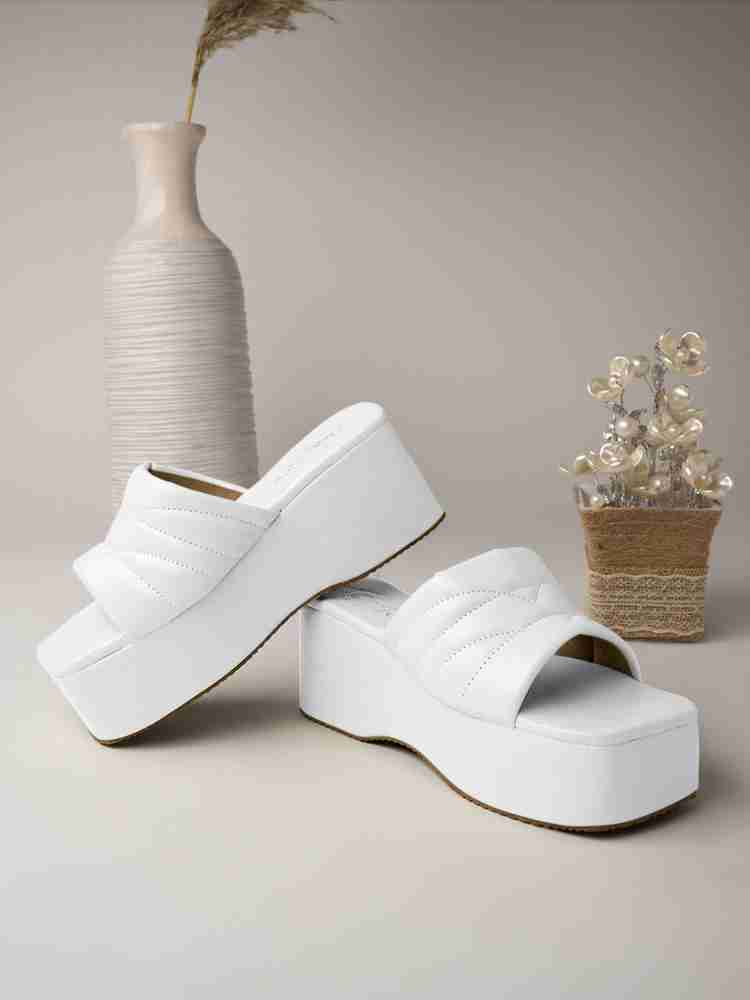 White platform wedge sandals outlet