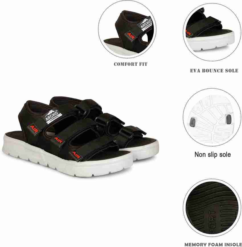 Footbro Men Multicolor Black Blue Sandals Buy Footbro Men