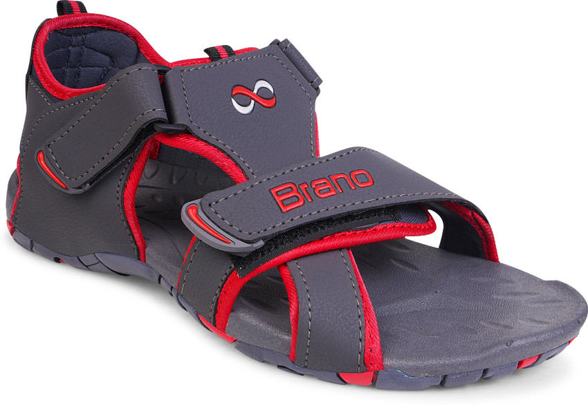 Brano Men Grey Sports Sandals Buy Brano Men Grey Sports Sandals