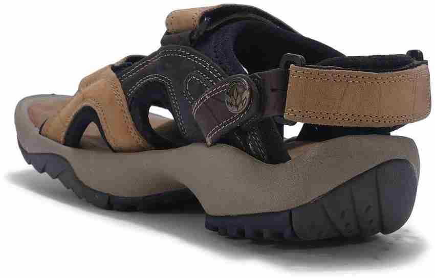 WOODLAND Men Khaki Sandals