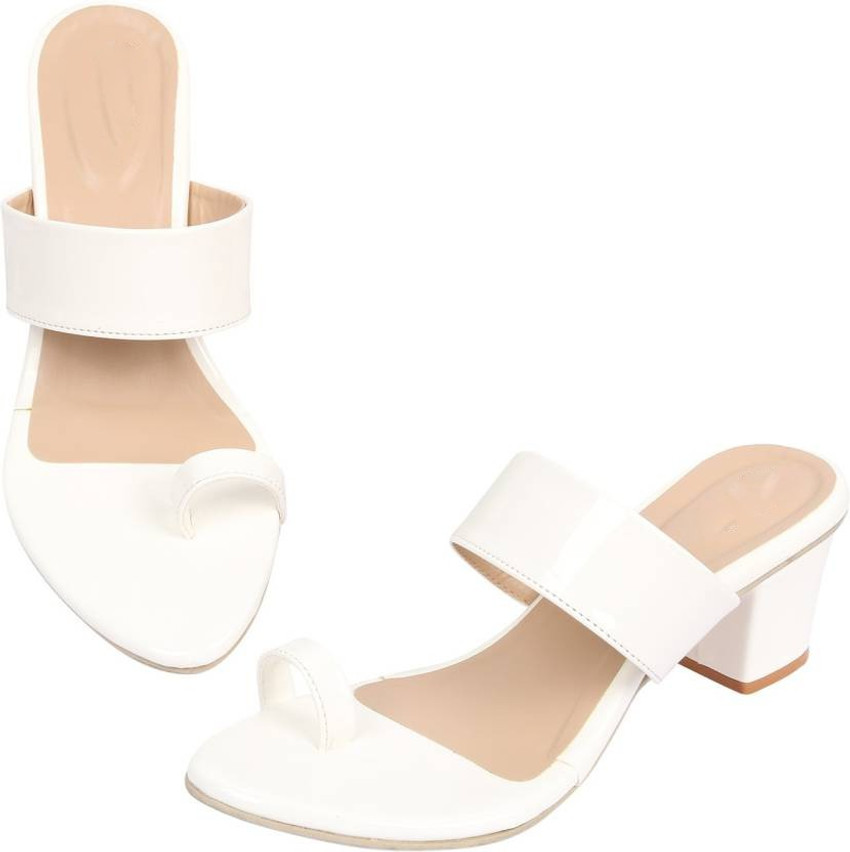 AASHEEZ Women White Heels Buy AASHEEZ Women White Heels Online
