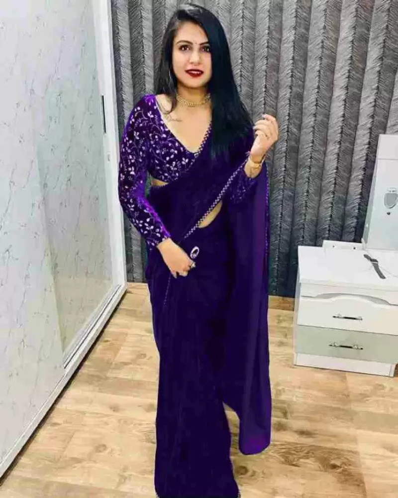 Velvet saree flipkart online