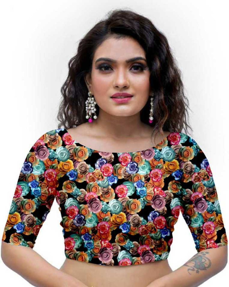 Rajvin Net Lace Printed Blouse Material Price in India Buy Rajvin Net Lace Printed Blouse Material online at Flipkart