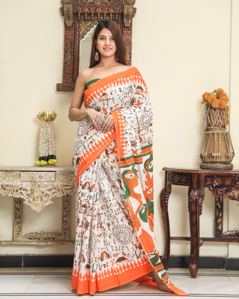 Buy Sanganeri Print Printed Daily Wear Pure Cotton Multicolor Sarees Online Best Price In India Flipkart