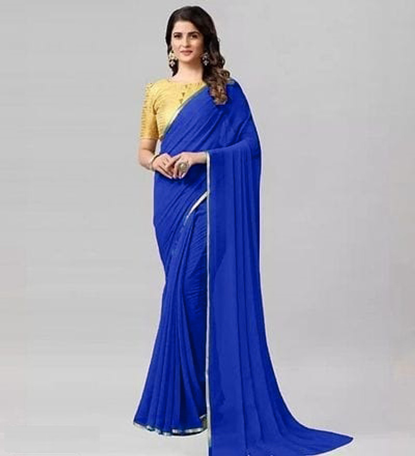 Plain sarees sales online flipkart
