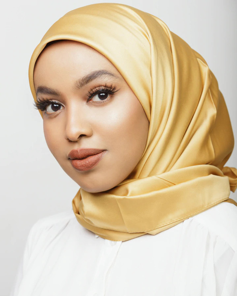 Golden scarf top online