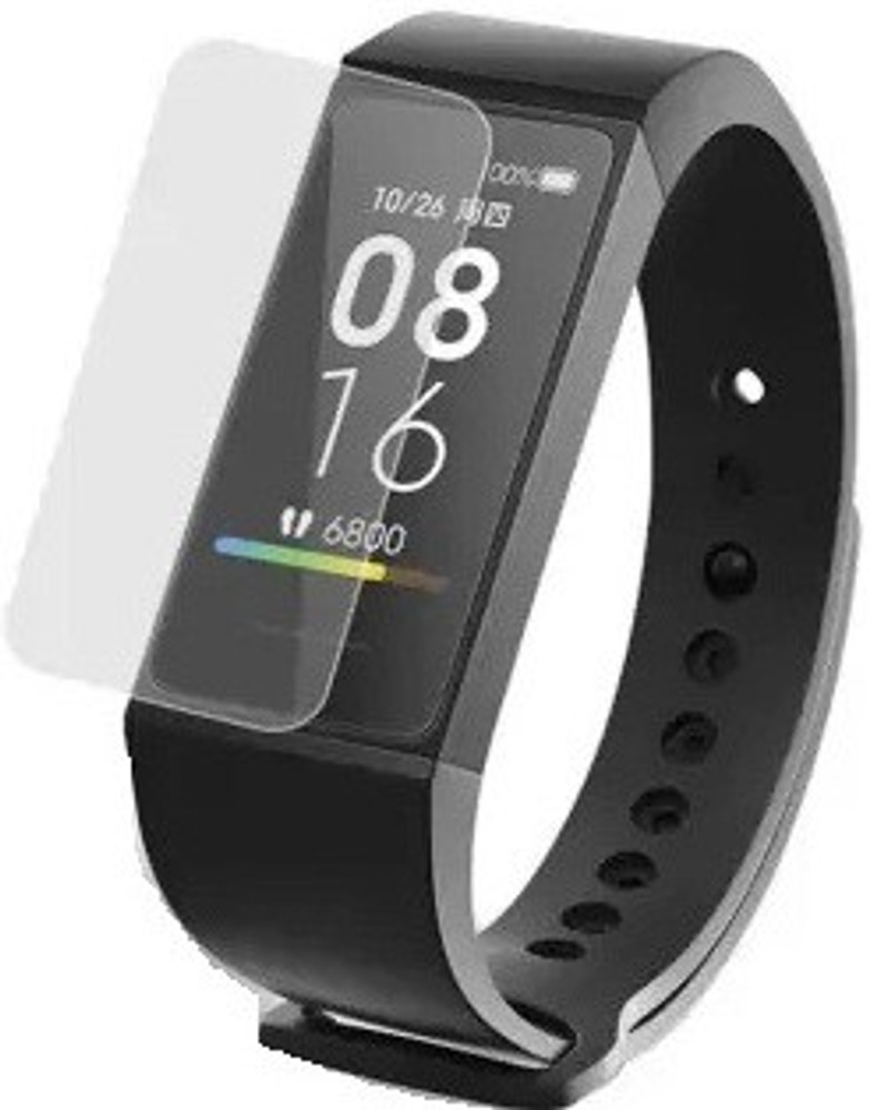 KACA Nano Glass for Redmi Smart Band Black Smart Watch Better than Tempered Glass Transparent Pack of 4 KACA Flipkart