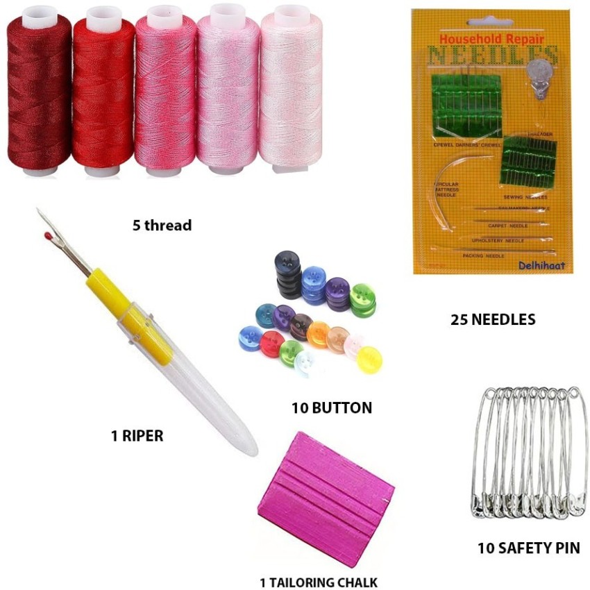 StwoN 6 in 1 Sewing Kit -Needle,Chalk,Threader,button, ripper set Sewing  Kit Price in India - Buy StwoN 6 in 1 Sewing Kit  -Needle,Chalk,Threader,button, ripper set Sewing Kit online at