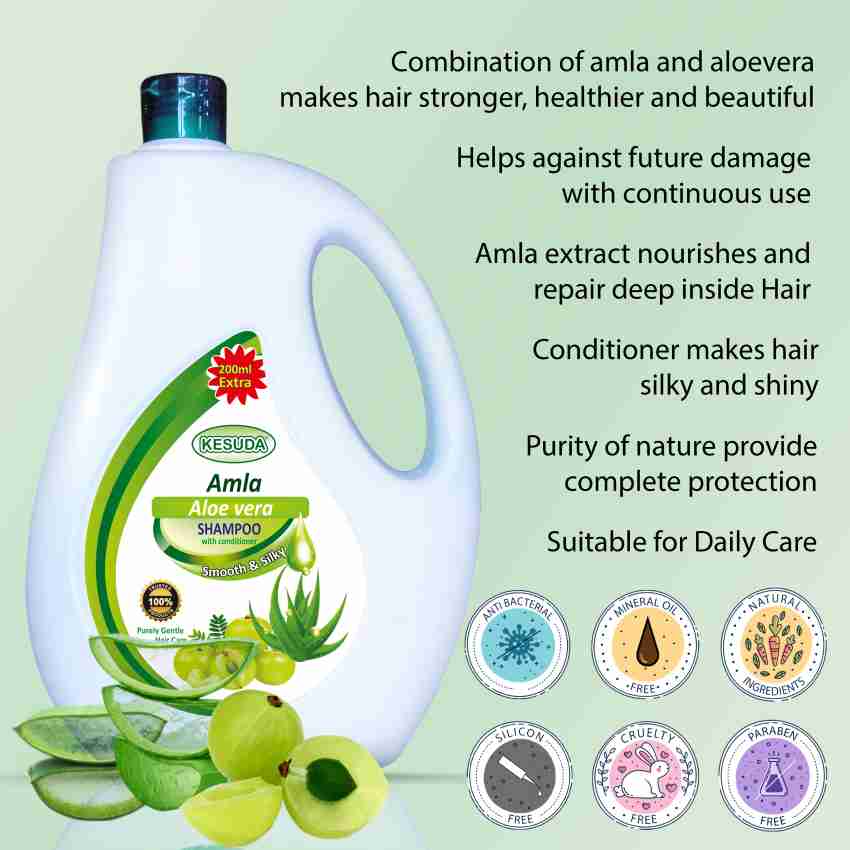 WOW Amla Hair Oil, Amla Shampoo & Amla Conditioner Amla Hair Care Kit 800ml