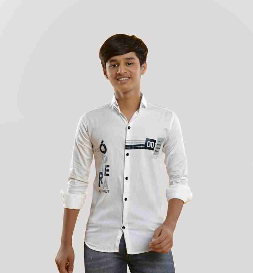 Boys sales white shirt