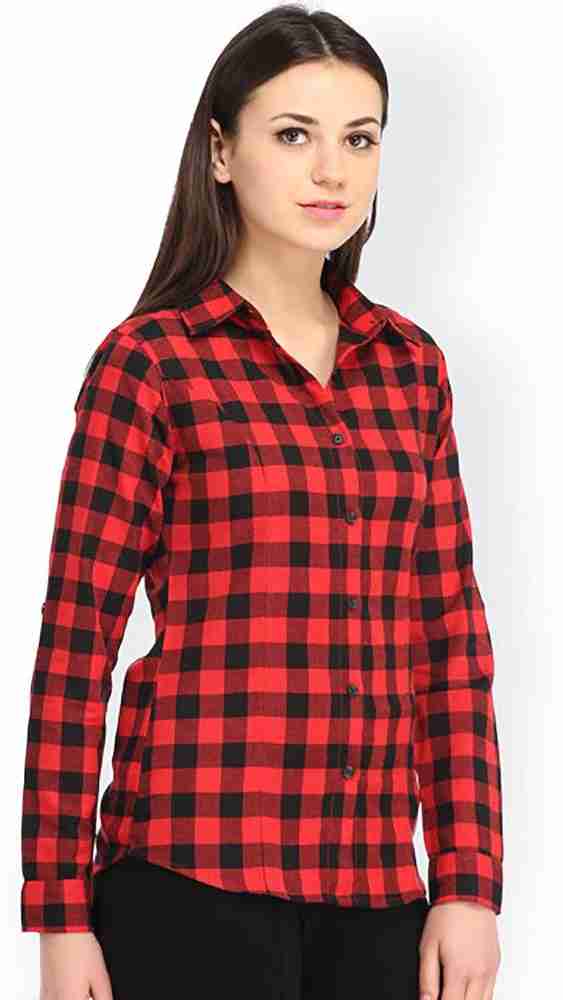 red and white check shirt new look