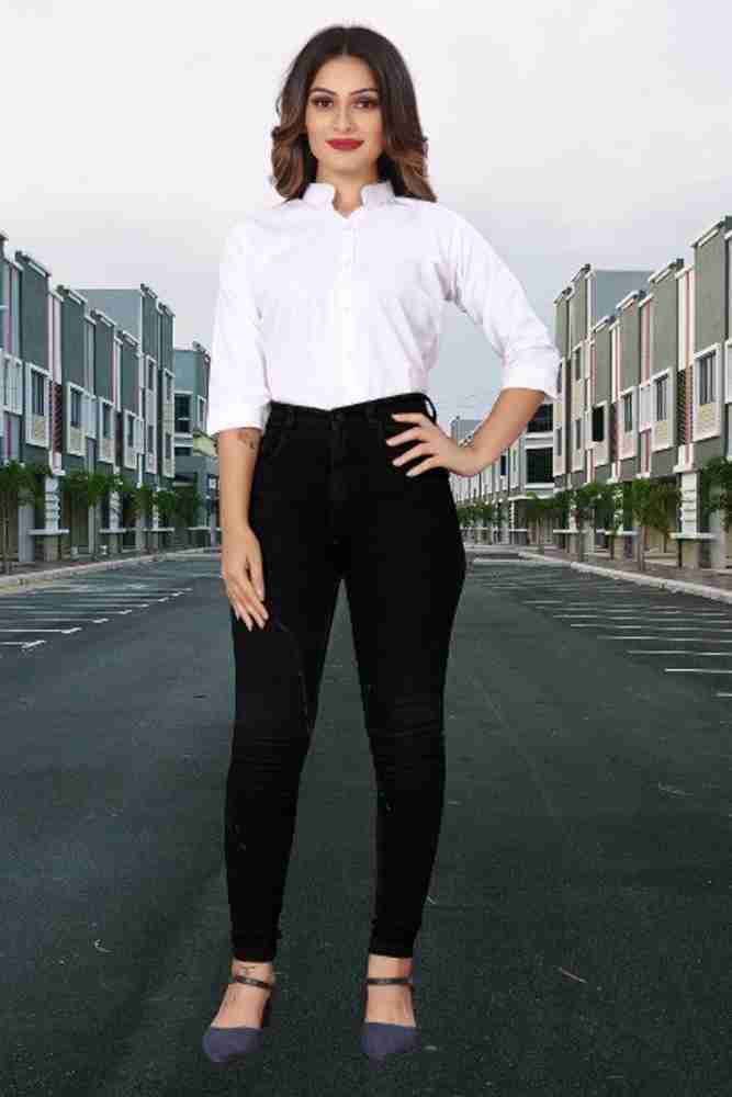 shilpa synthetic Women Solid Casual White Shirt Buy shilpa synthetic Women Solid Casual White Shirt Online at Best Prices in India Flipkart