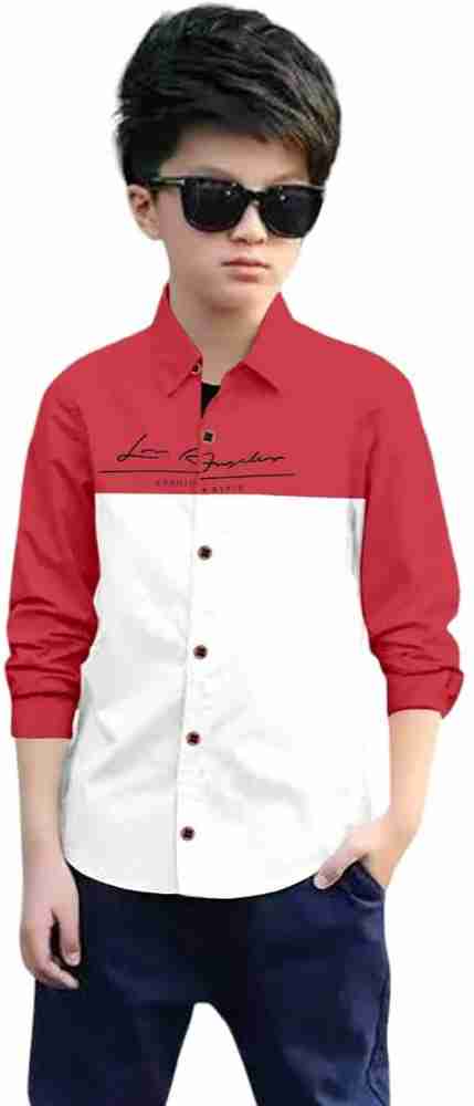 Red and white clearance dress for boys