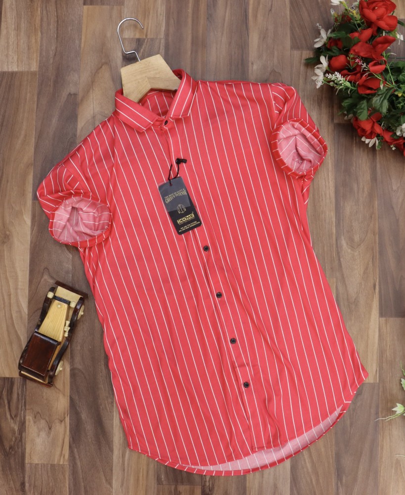 Buy Plus91 Men Solid Casual Pink Shirt Online at Best Prices in