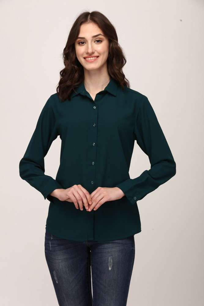 Dark green store shirt womens