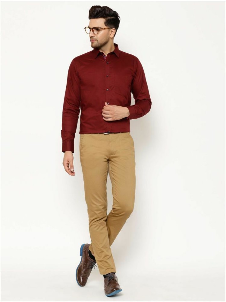 Buy Lycra Combo  Maroon Shirt  Black Pants online from Fashion  Trends