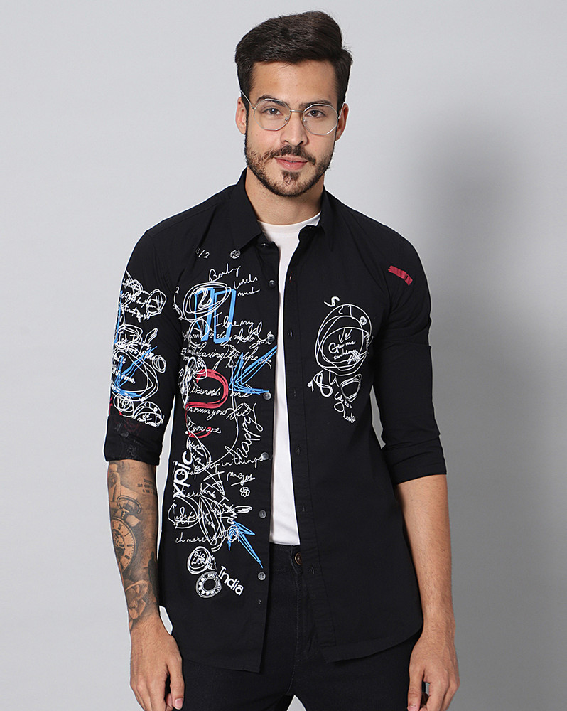 Printed shirts for men india sales