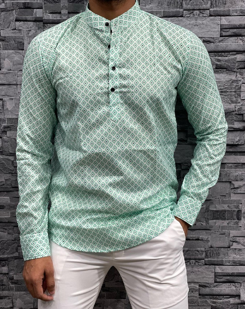 QSHOPQ Men Printed Straight Kurta Buy QSHOPQ Men Printed