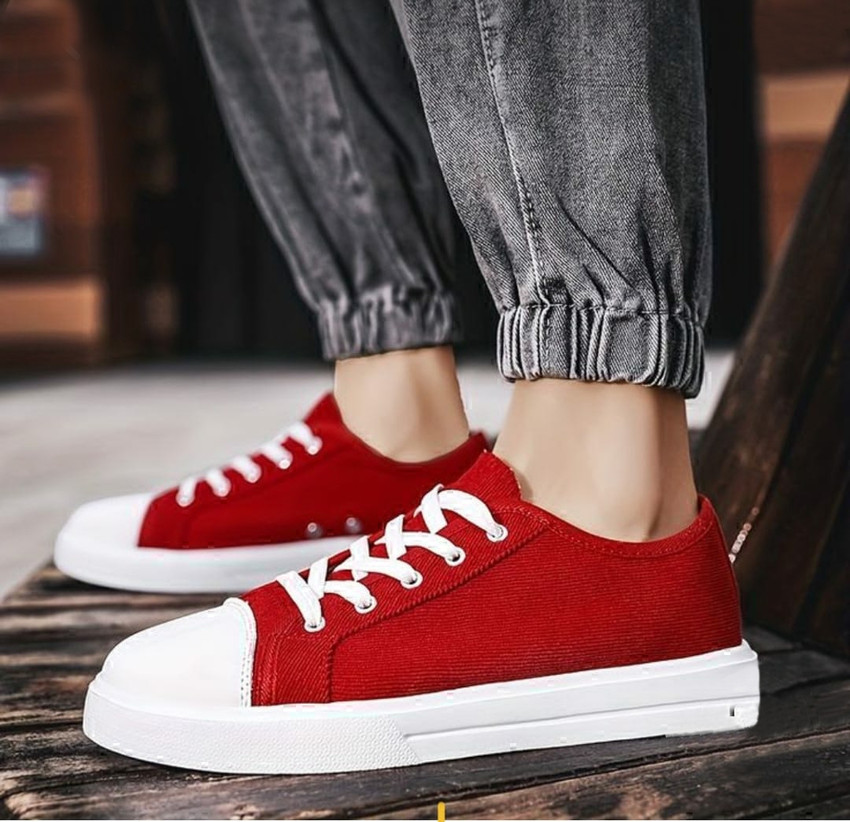 WRM STYLE RED CANVAS FOR MEN Canvas Shoes For Men Buy WRM STYLE