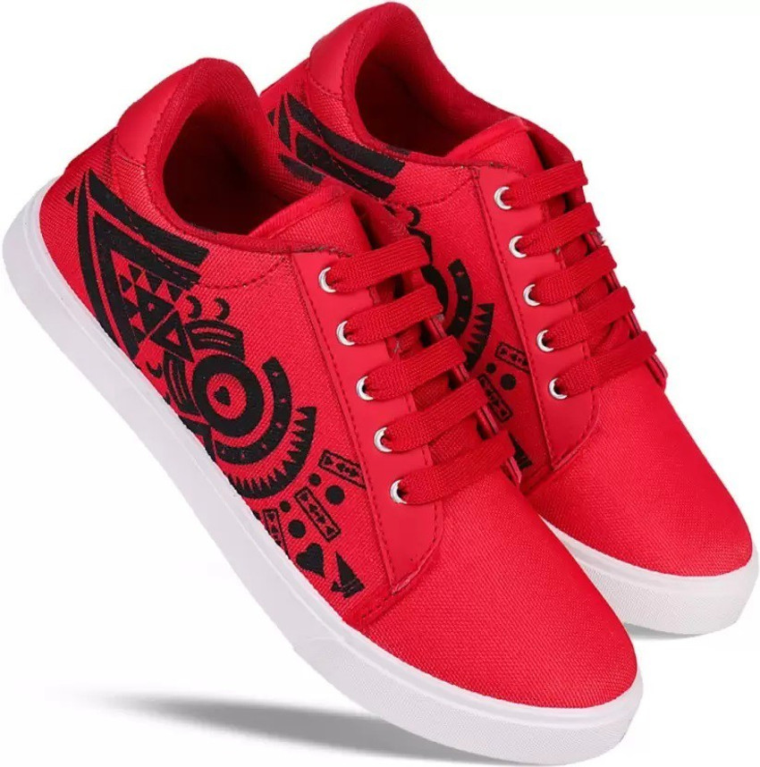 Red colour shoes flipkart sales
