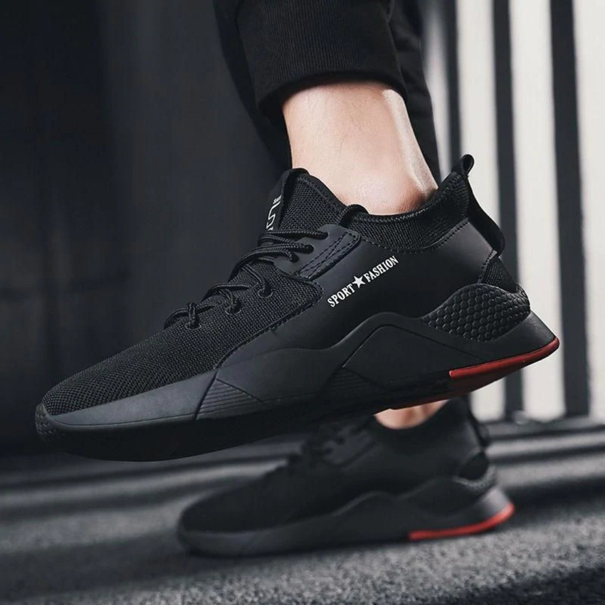 Black sports shoes mens hotsell