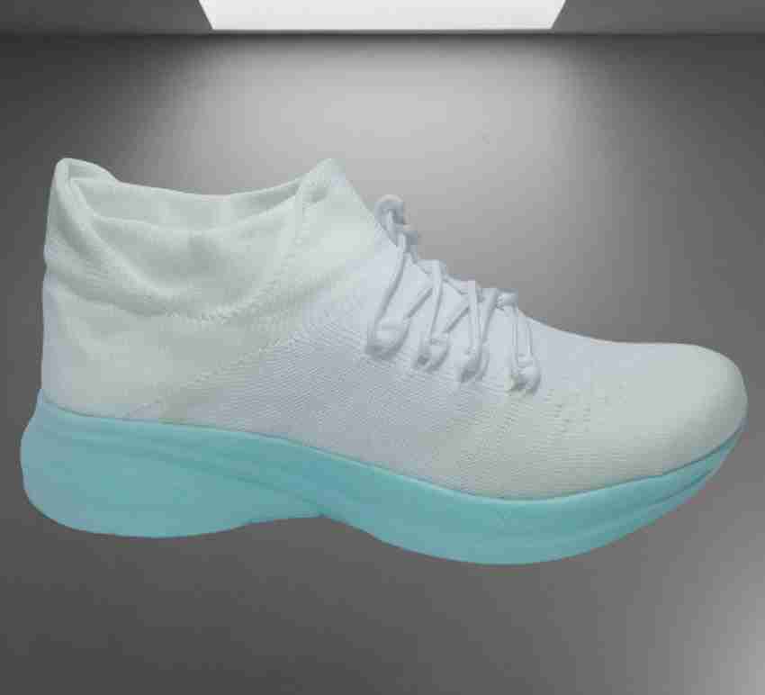 White shoes with green sole top
