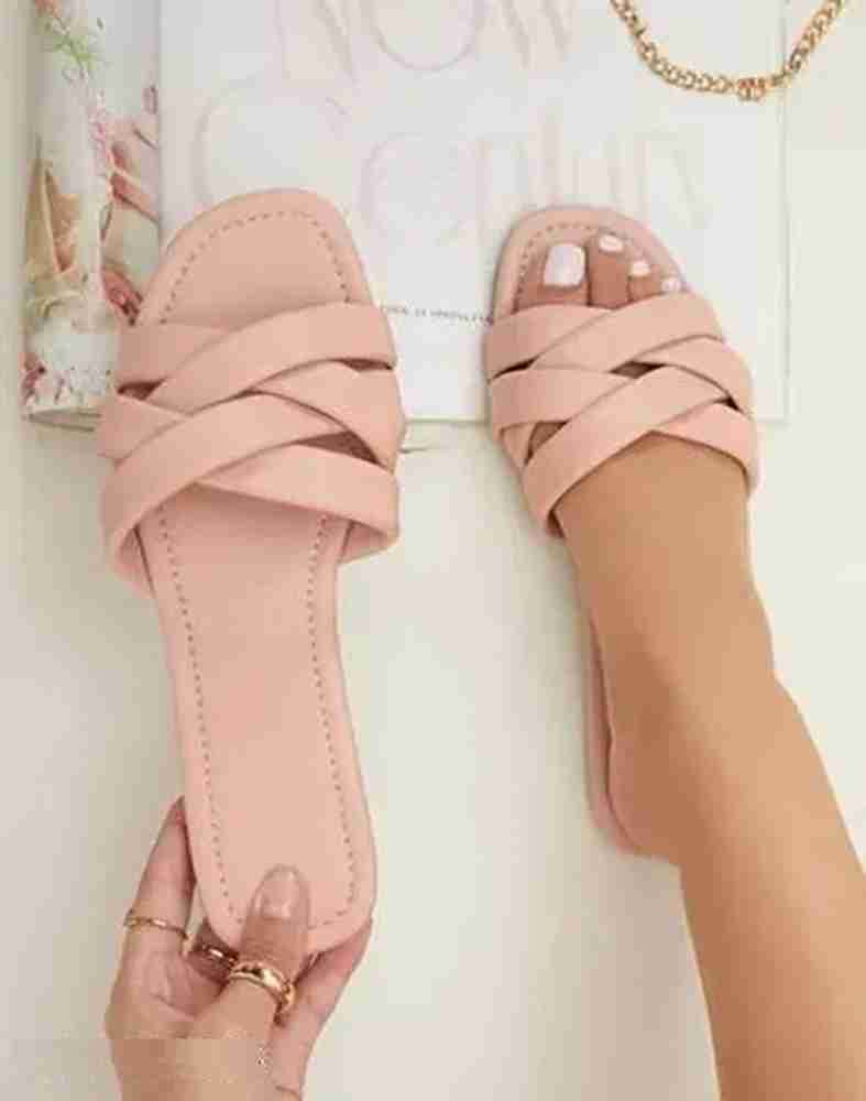 SHOMEE Trending Flat Sandals l Stylish Slipper For Women s Girl s