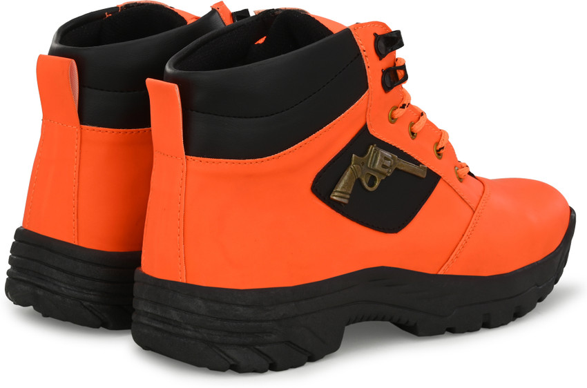Orange booties hotsell