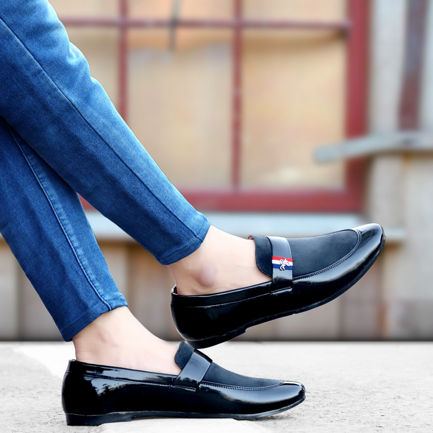 Shiny loafers sales