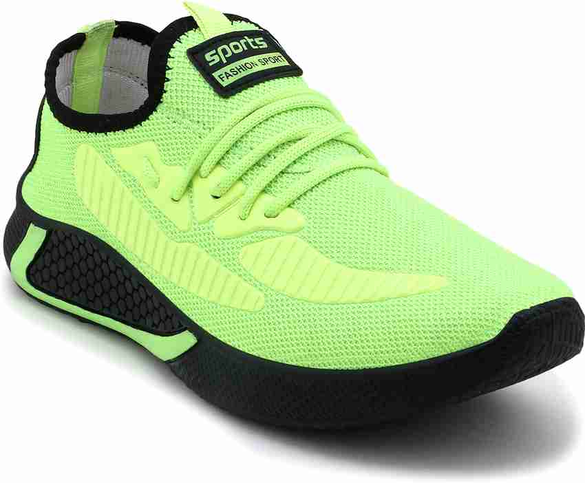 Sports shoes green colour on sale