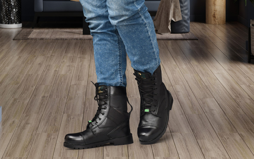Style Tone LEATHER ARMY SHOES Boots For Men Boots For Men Buy Style Tone LEATHER ARMY SHOES Boots For Men Boots For Men Online at Best Price Shop Online for