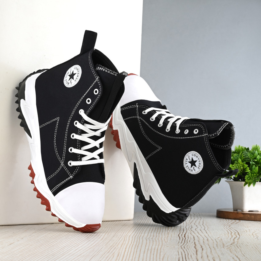 High ankle canvas shoes for mens store