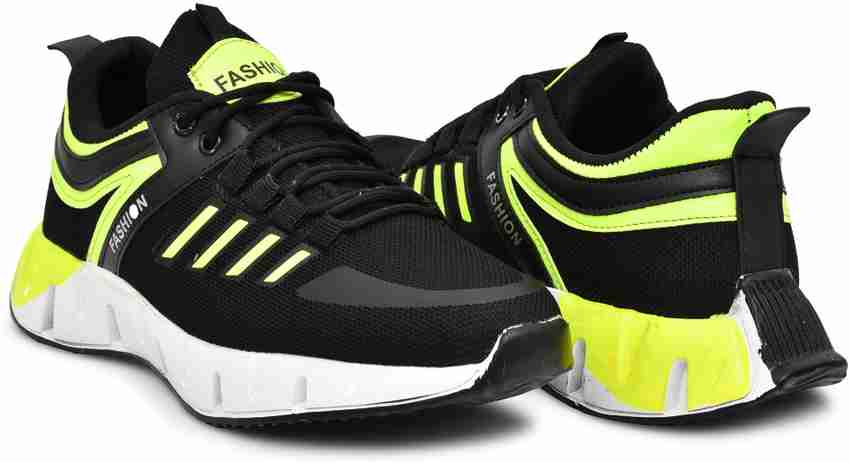 RODDICK Trending Fashionable Sport Training Gym Shoes For Men Black Yellow Sneakers For Men Buy RODDICK Trending Fashionable Sport Training Gym Shoes For Men Black Yellow Sneakers For Men Online at