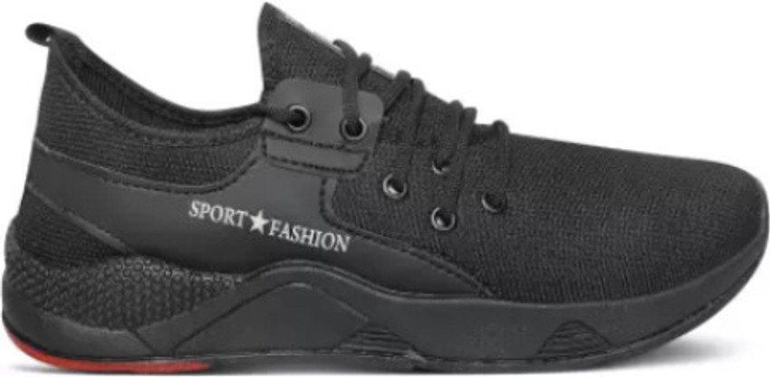 Mens black running shoes sale top