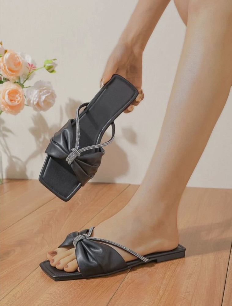 Pancham s Footwear Women Black Flats Buy Pancham s Footwear